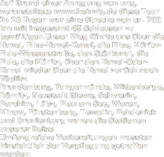 Auf Grund einer Anregung von