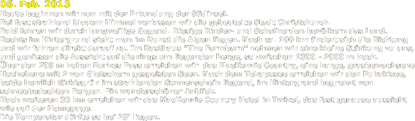 Neuseeland und Australien 2013