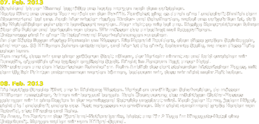 Neuseeland und Australien 2013