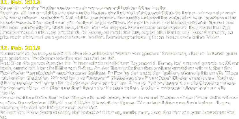 Neuseeland und Australien 2013