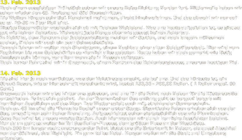 Neuseeland und Australien 2013