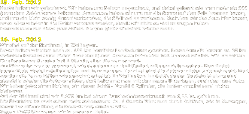 Neuseeland und Australien 2013