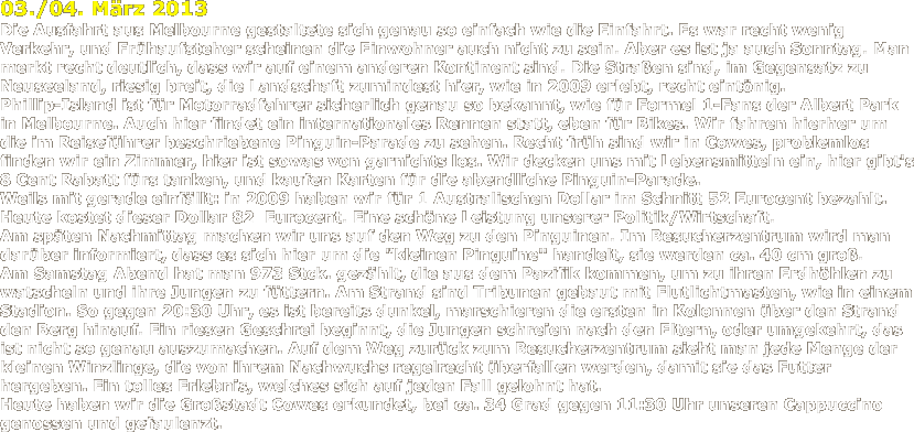 Neuseeland und Australien 2013
