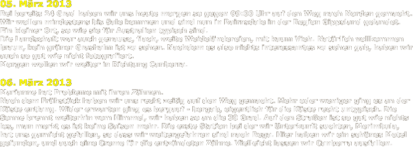 Neuseeland und Australien 2013