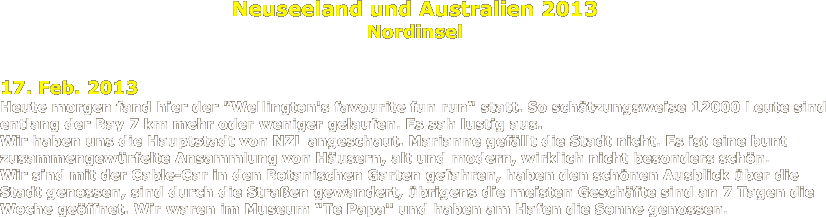 Neuseeland und Australien 2013