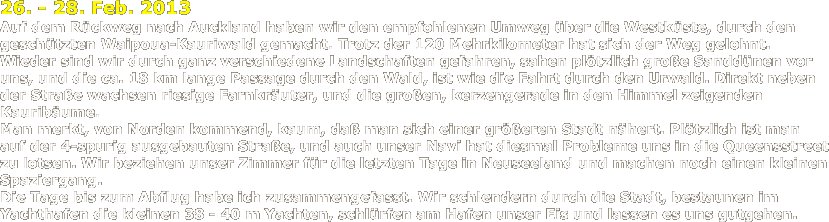 Neuseeland und Australien 2013